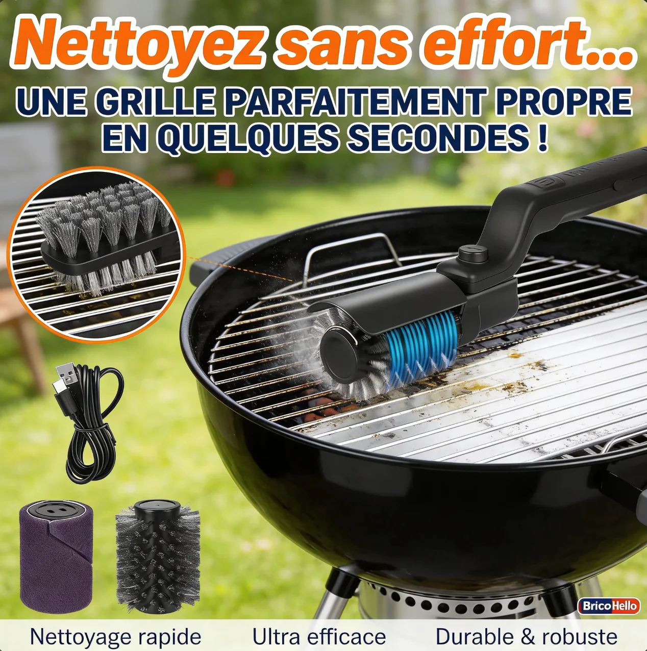 Brosse X10 pour barbecue - Image 4