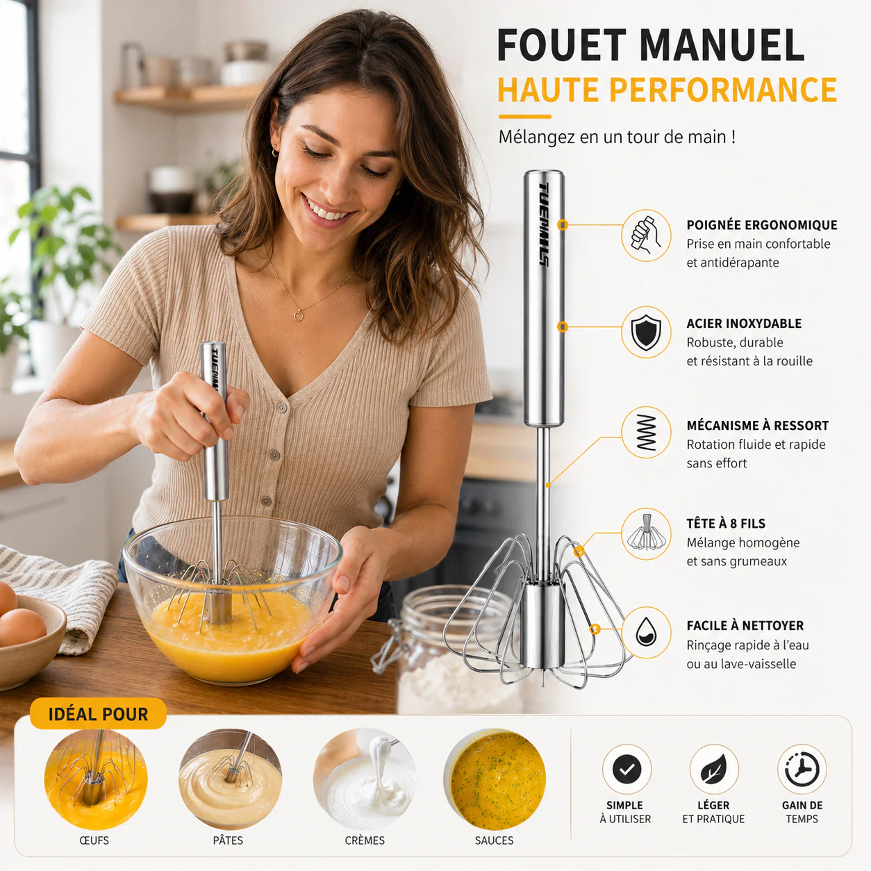 MixPress™ - Fouet révolutionnaire pour la cuisine - Image 3