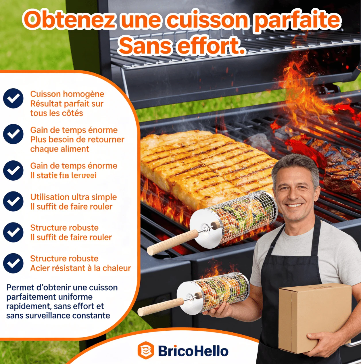 Panier à Barbecue Roulant - Image 5